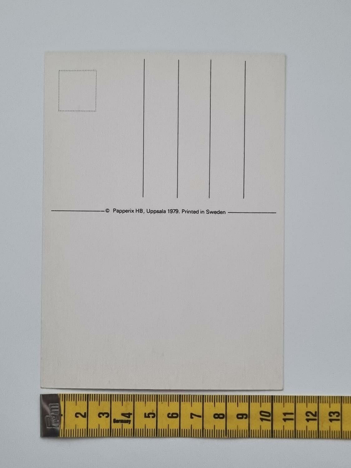 Vykort - Glöm inte - Papperix HB, Uppsala 1979. Printed in Sweden