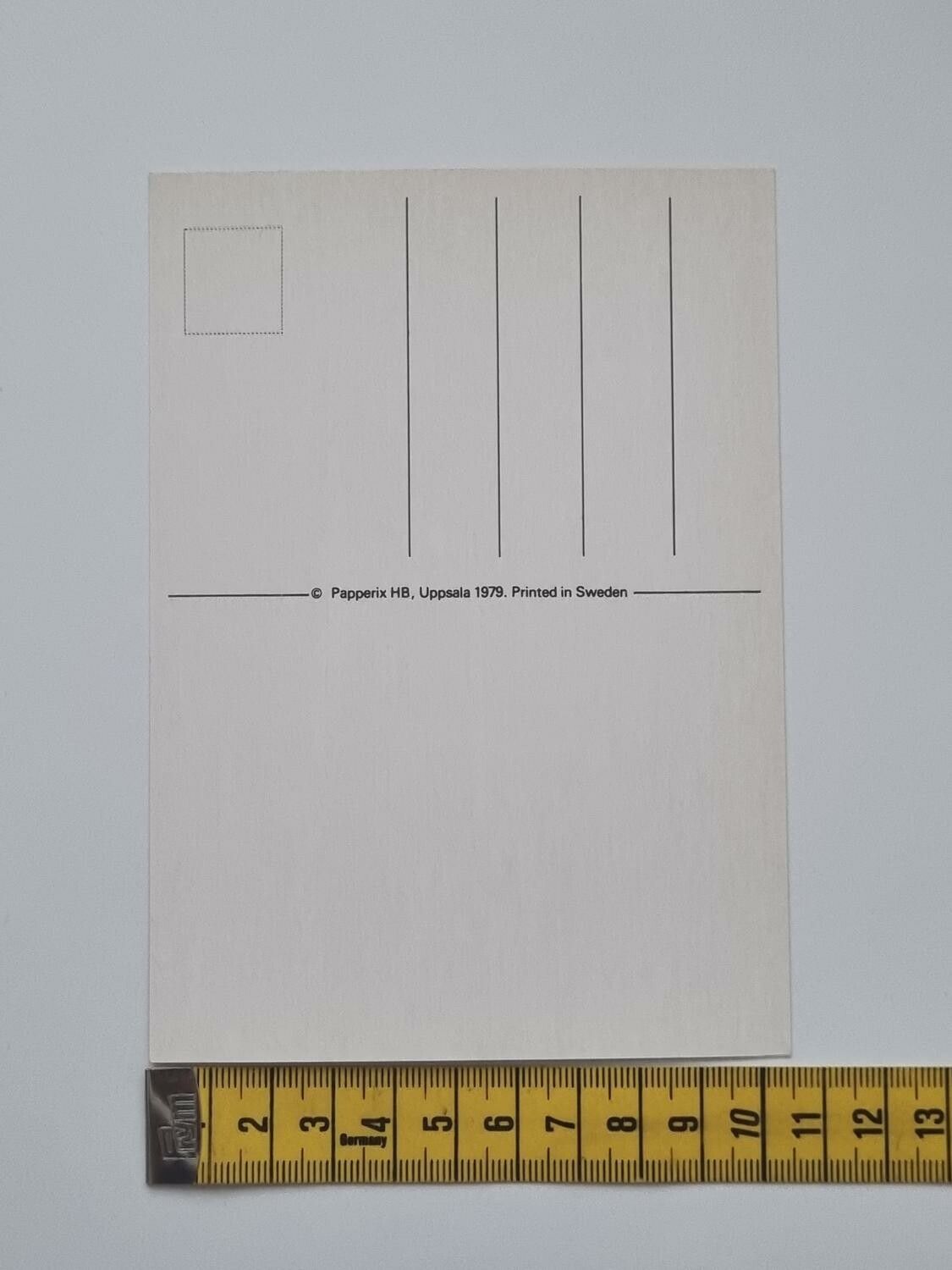 Vykort - Frågetecken - Papperix HB, Uppsala 1979. Printed in Sweden