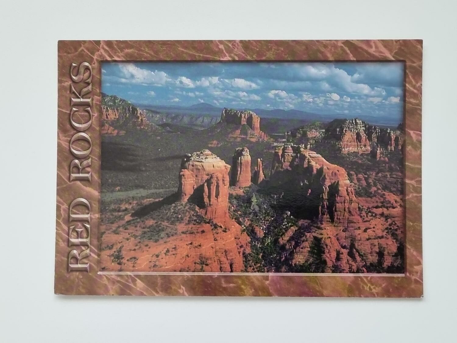 Vykort - Aerial view of Cathedral and Courthouse Rocks