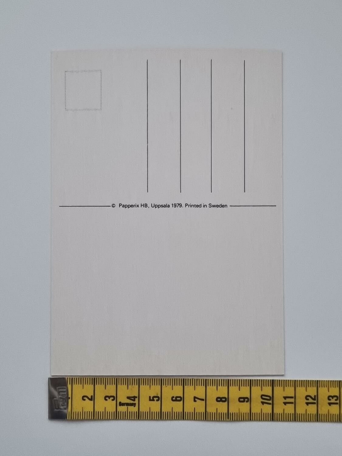 Vykort - Det är ensamt utan dig - Papperix HB, Uppsala 1979. Printed in Sweden