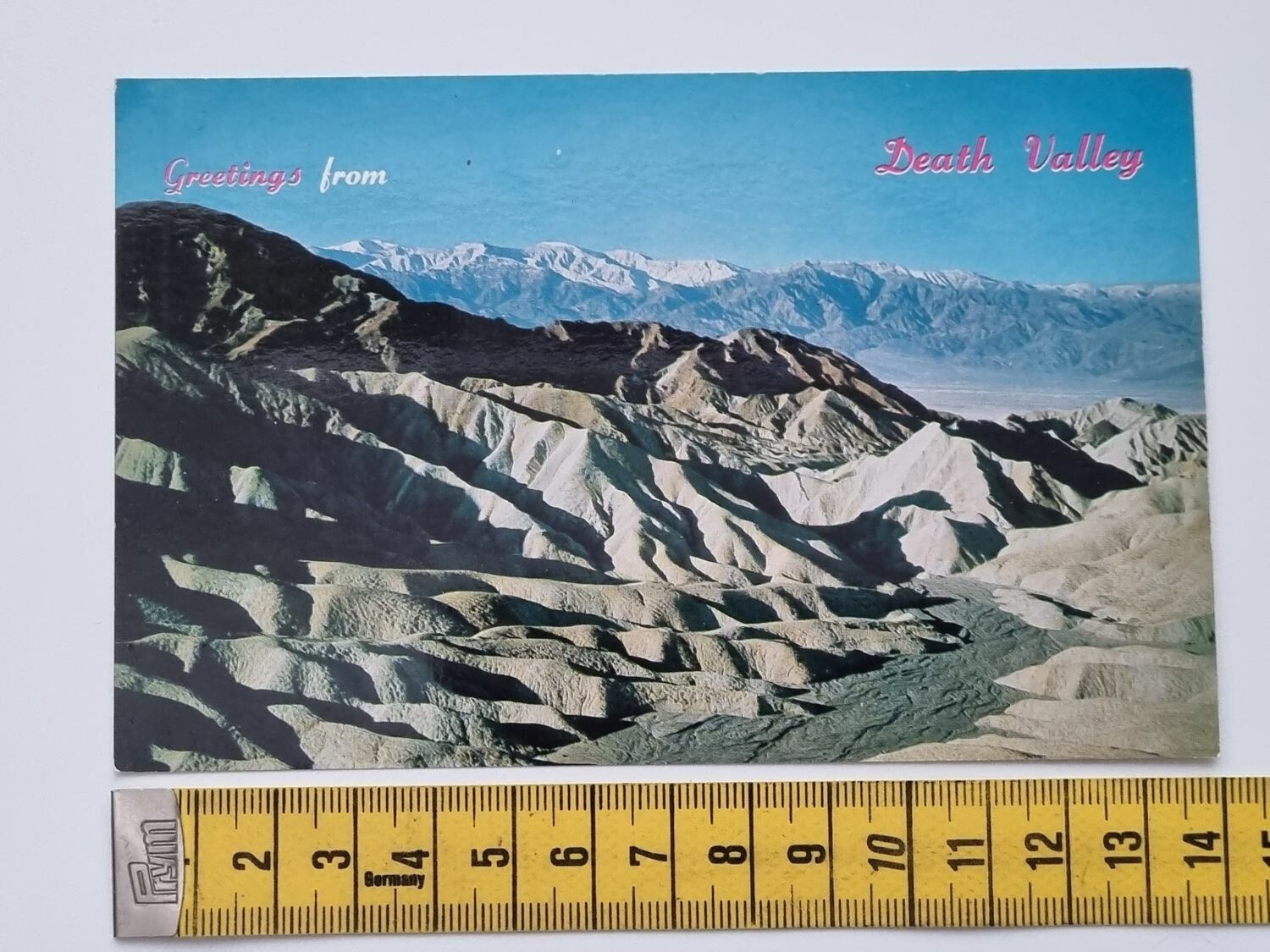 Vykort ZABRISKI POINT, DEATH VALLEY, CALIFORNIA