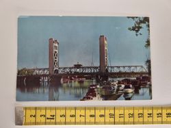 Vykort TOWER BRIDGE, CROSSING THE SACRAMENTO RIVER