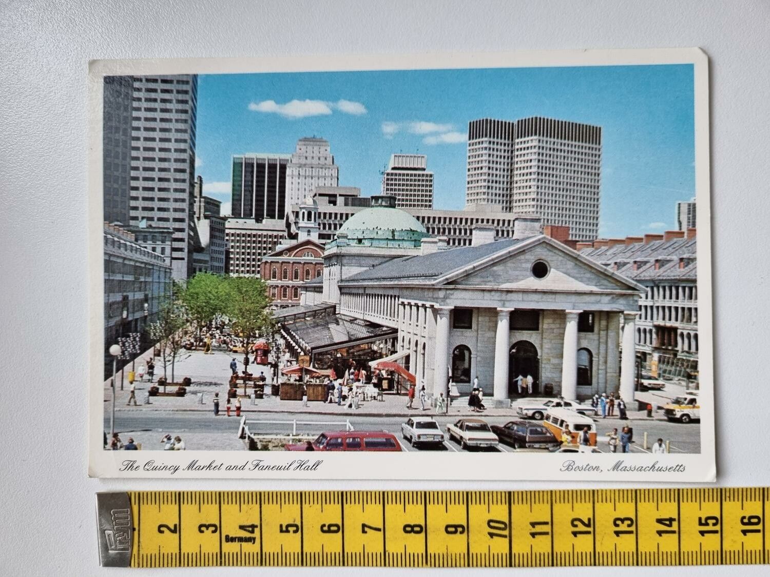 Vykort The Quincy Market and Faneuil Hall