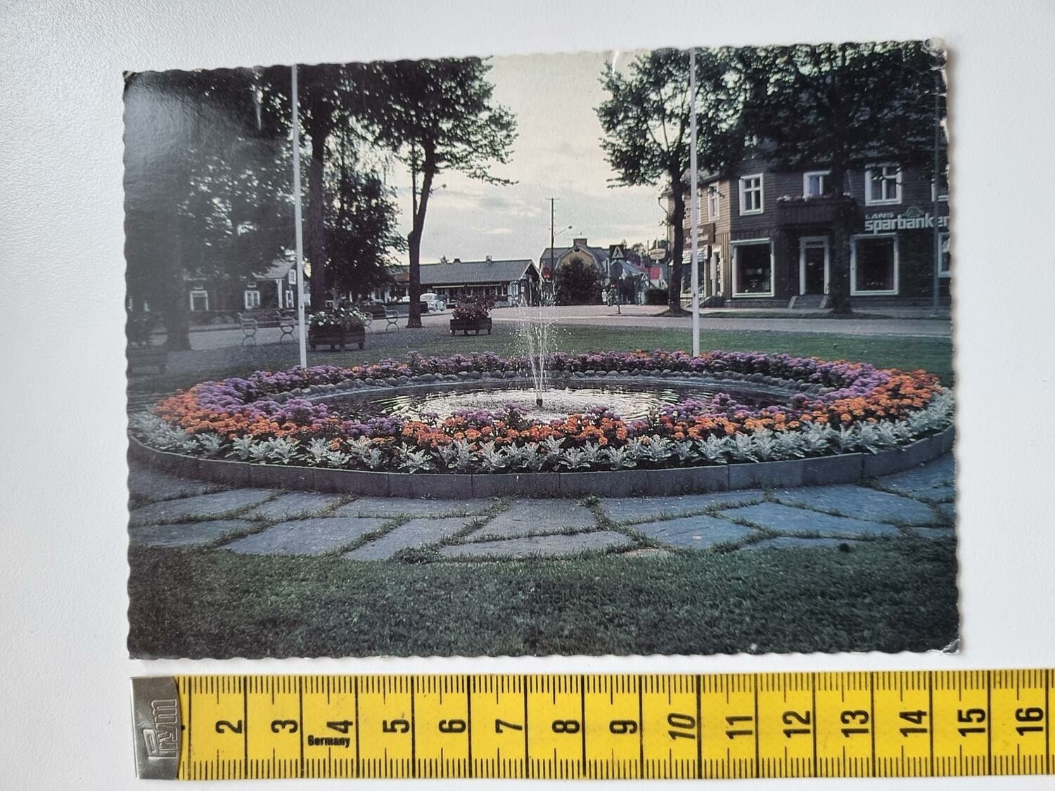 Vykort Grytthyttans Torg. Stämplat 1981
