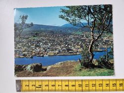 Vykort Harstad, Norge. Stämplat 1983