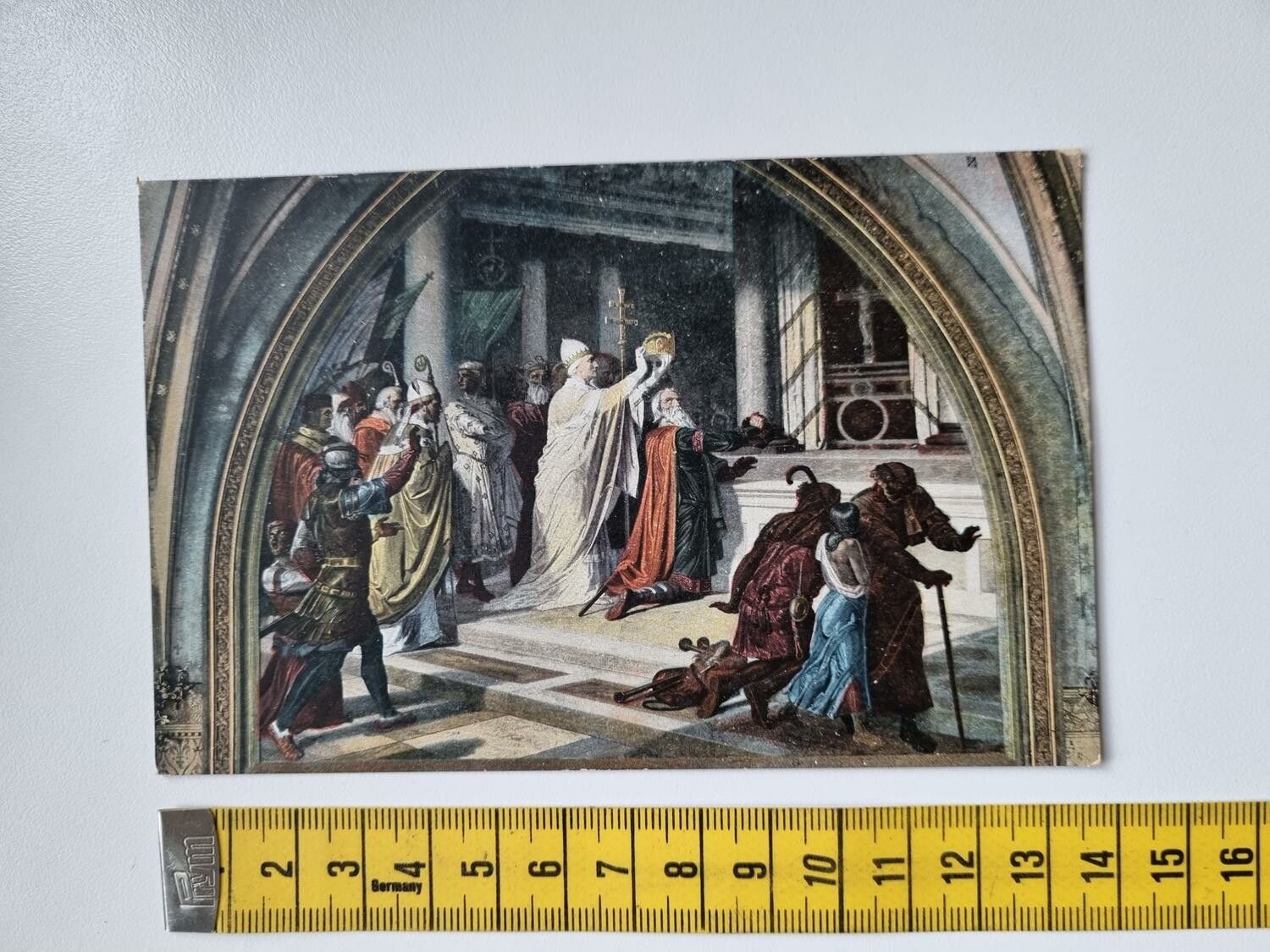 Vykort Aachen Krönung Karls d.