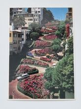Vykort - The crookedest street in the world. San Francisco, California