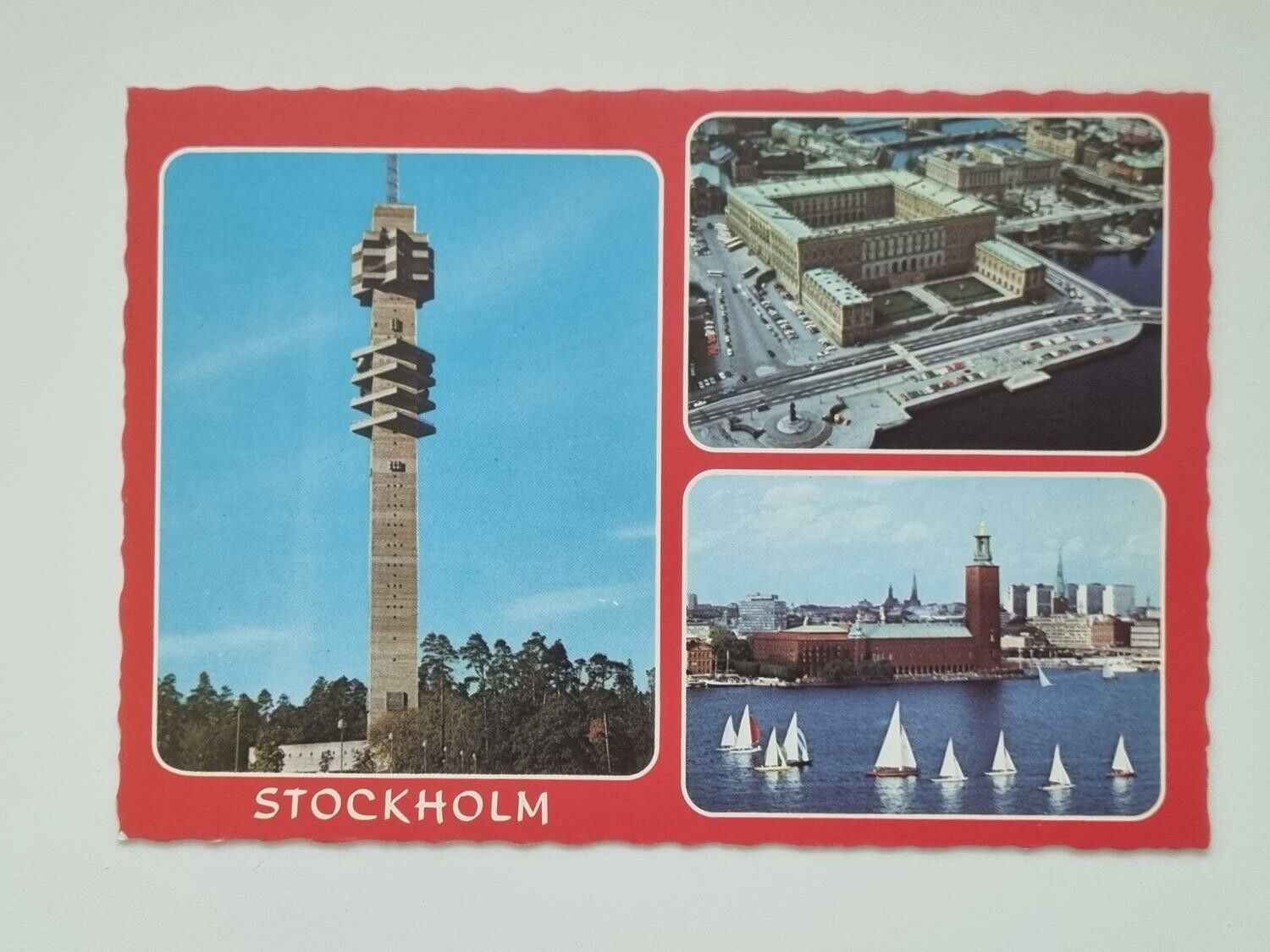 Vykort - Stockholm, Kaknästornet med mera