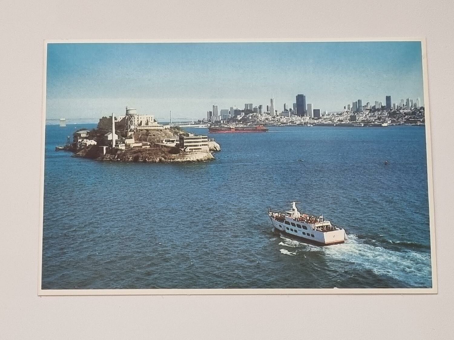 Vykort - Alcatraz Island on San Francisco Bay