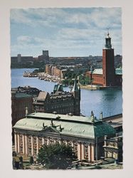 Vykort - Stockholm, Utsikt från Storkyrkan