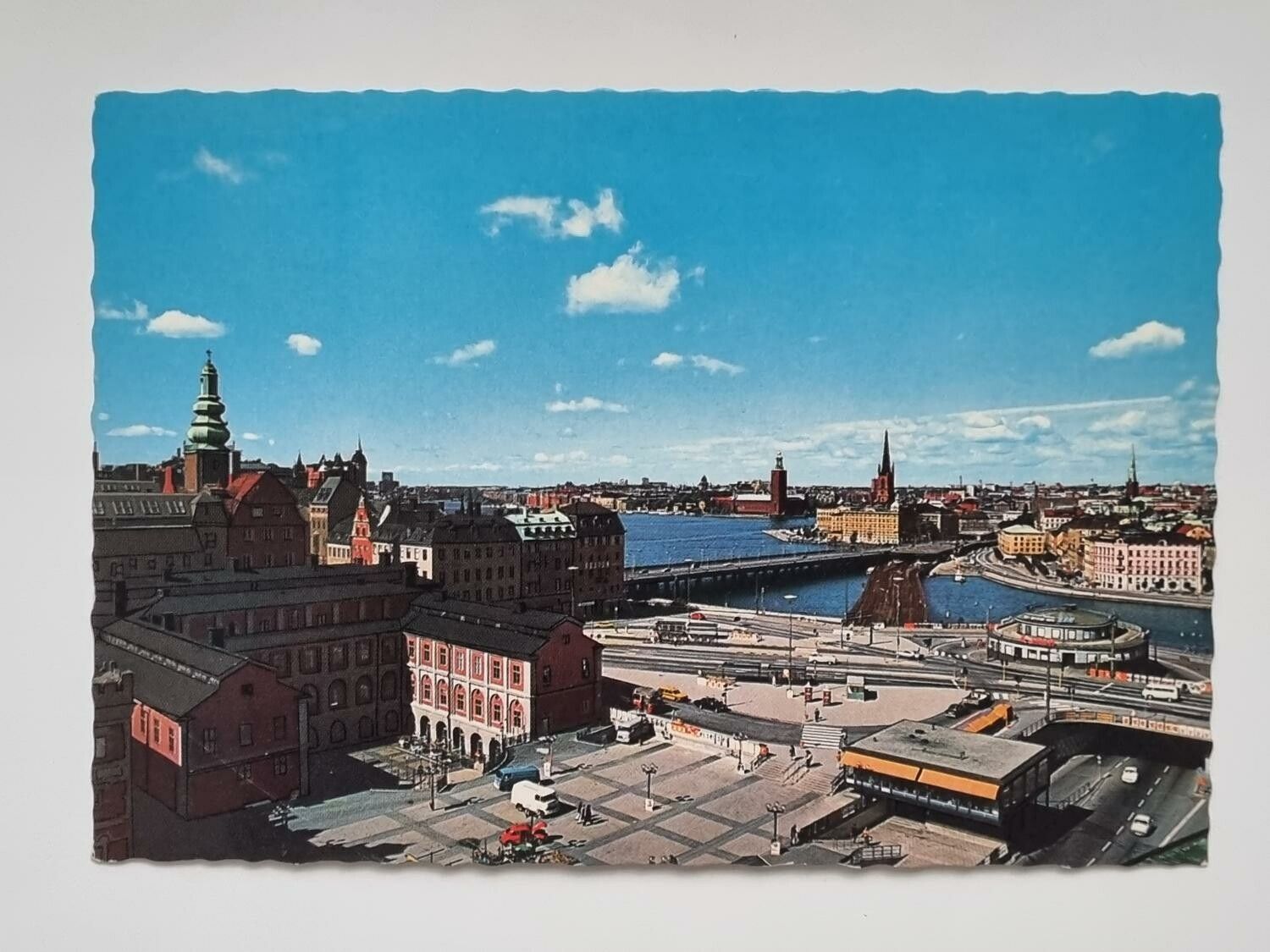 Vykort - Stockholm, Slussen och Stadsmuseum