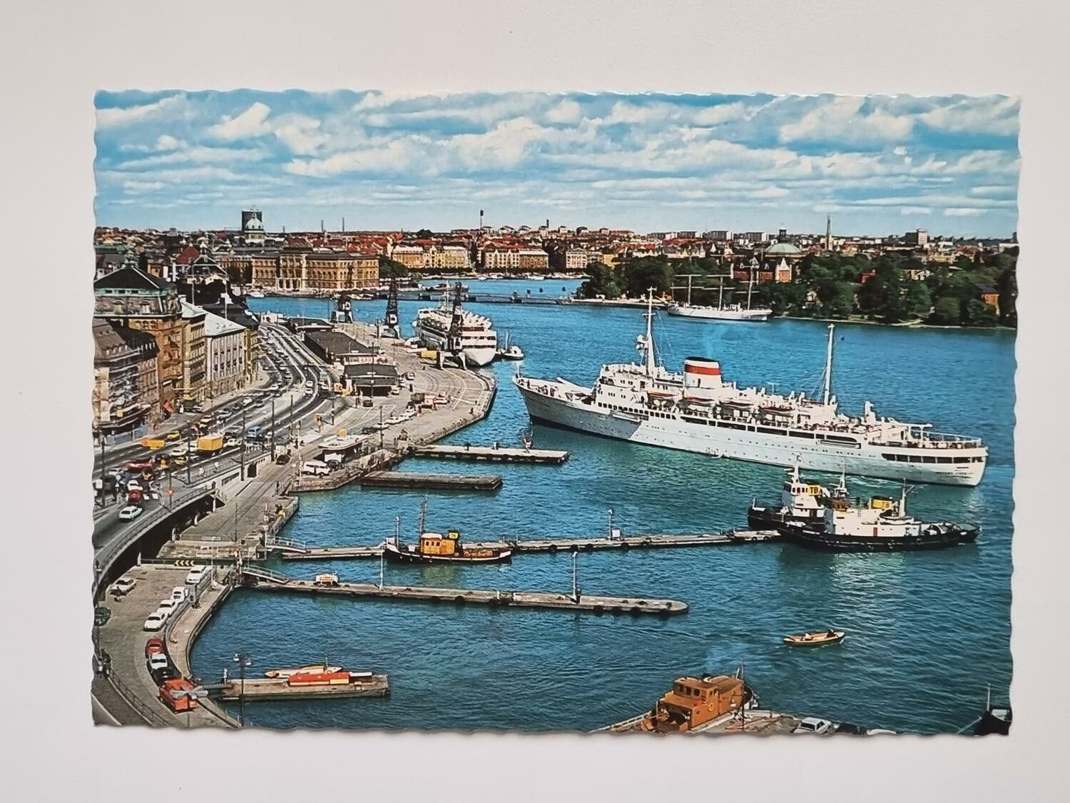 Vykort - Stockholm, Skeppsbron