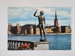 Vykort - Stockholm, Gamla Sta'n från Stadshuskajen
