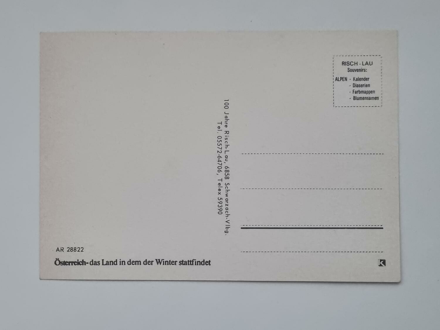 Vykort - Österriech - das Land in dem der Winter Stattfindet
