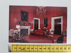 Vykort THE WHITE HOUSE. Red Room. Washington, D. C.