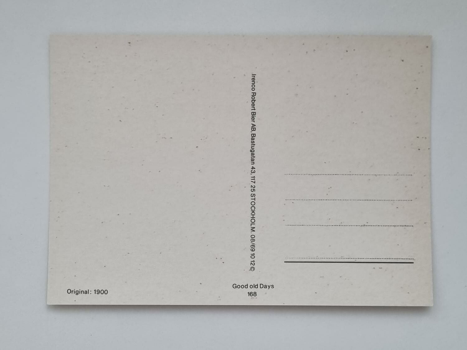 Vykort - The language of Flowers Anno 1900