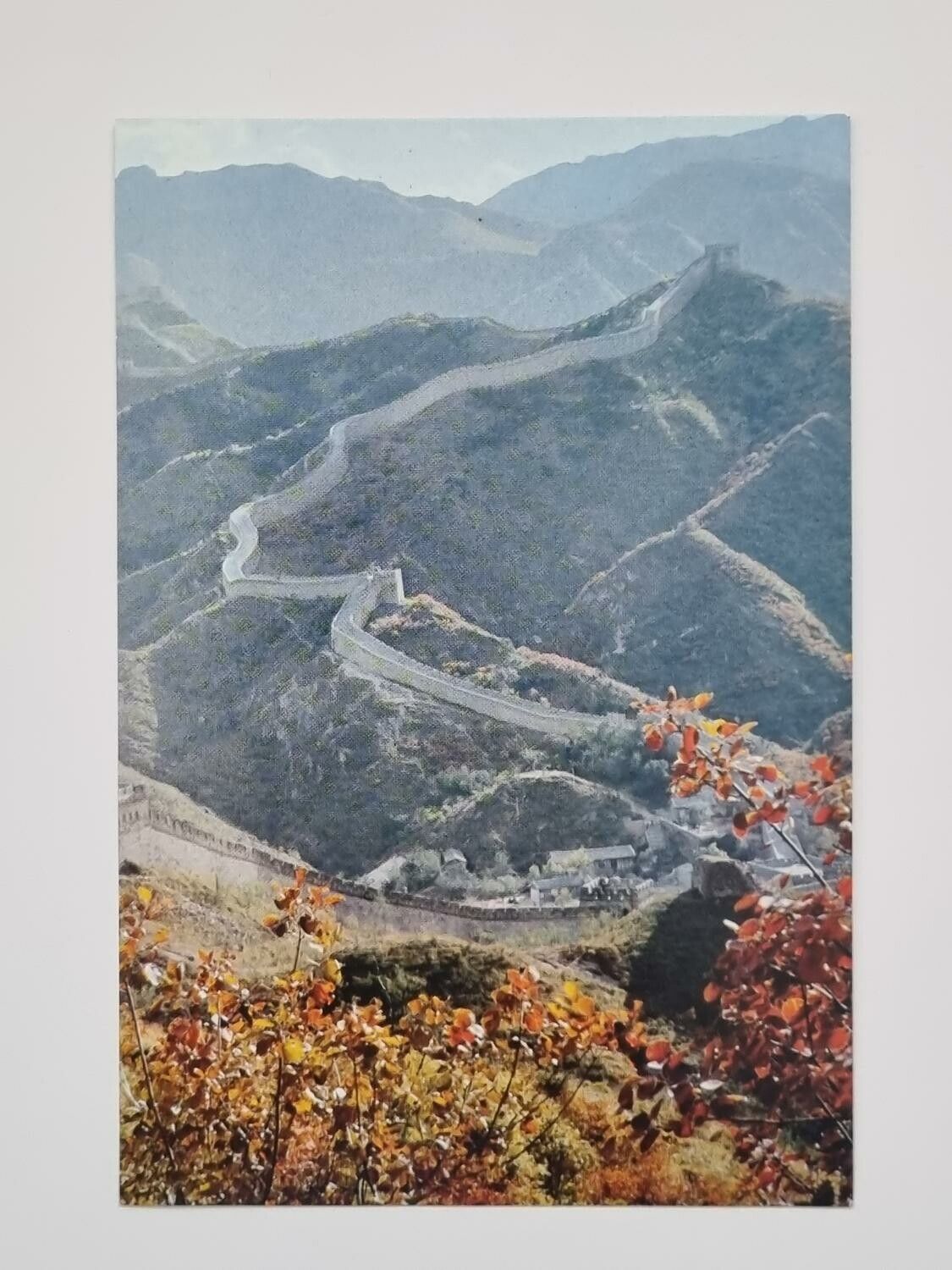 Vykort - The Great Wall in autumn