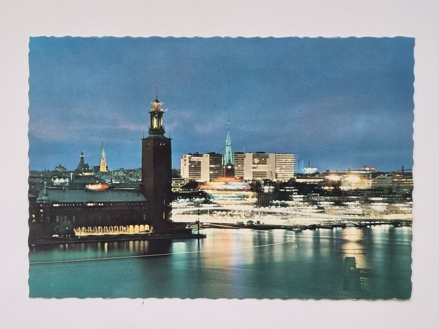 Vykort - Stockholm, Stadshuset från Söder med Hötorget-City