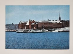 Vykort - Stockholm, Skeppsbron