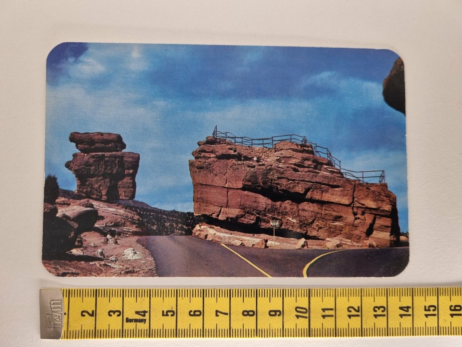 Vykort Balanced and Steamboat Rocks in the Garden of the Gods