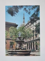 Vykort - Milano, Fontana Square