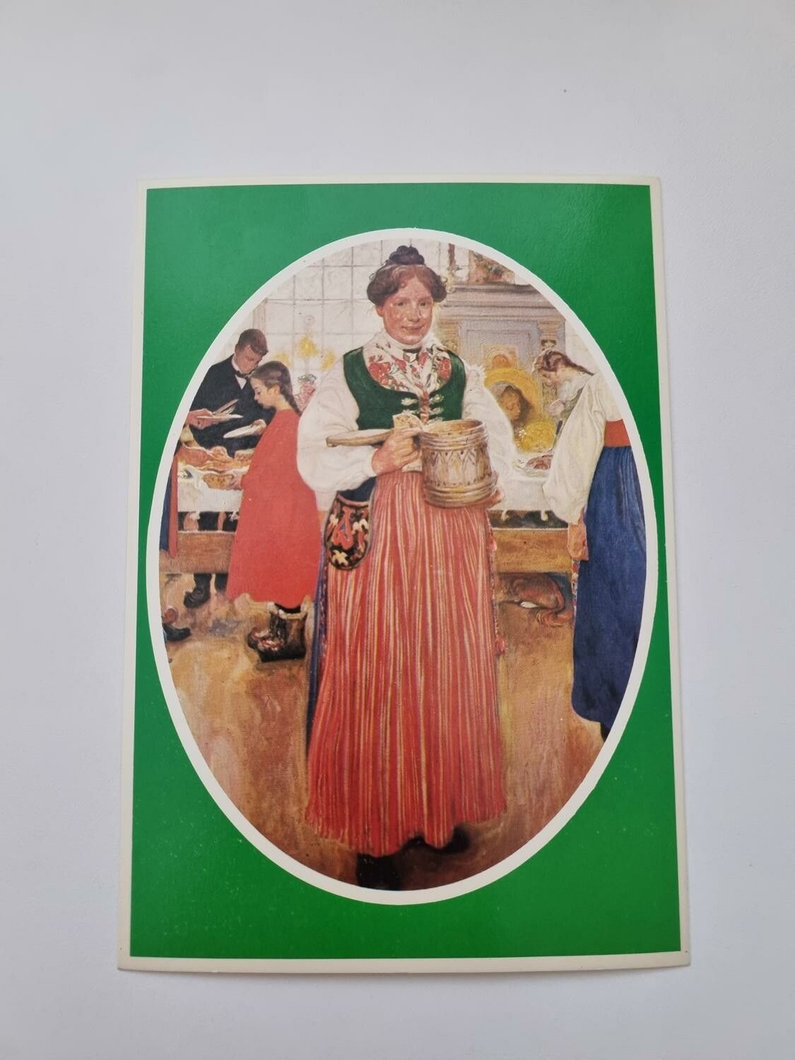 Vykort - Julkort, Nu är det jul igen. Sundborn 1908, Carl Larsson