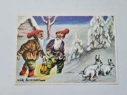 Vykort - Julkort, Erik Forsman