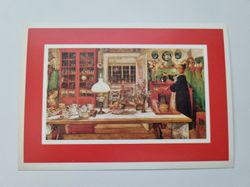 Vykort - Julkort, En liten vira 1901, Carl Larsson