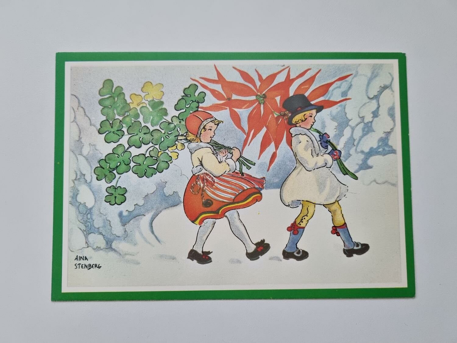 Vykort - Julkort, Aina Stenberg
