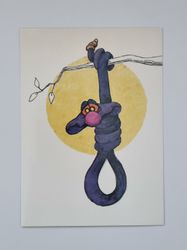 Vykort -  "Häng me, vi sticker tillsammans!" av Dino Kotopoulis
