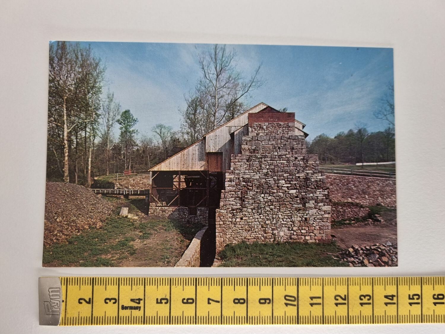 Vykort HOPEWELL FURNACE AND WATER WHEEL