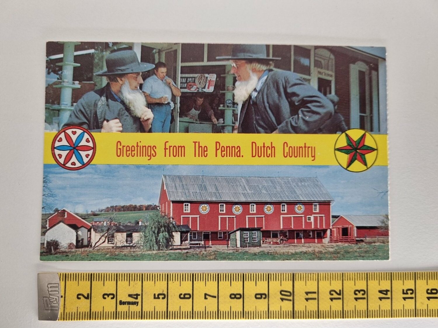 Vykort GREETINGS From "The Penna, Dutch Country"