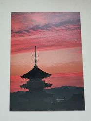 Vykort - Five Stories Pagoda of Toji Temple, Kyoto