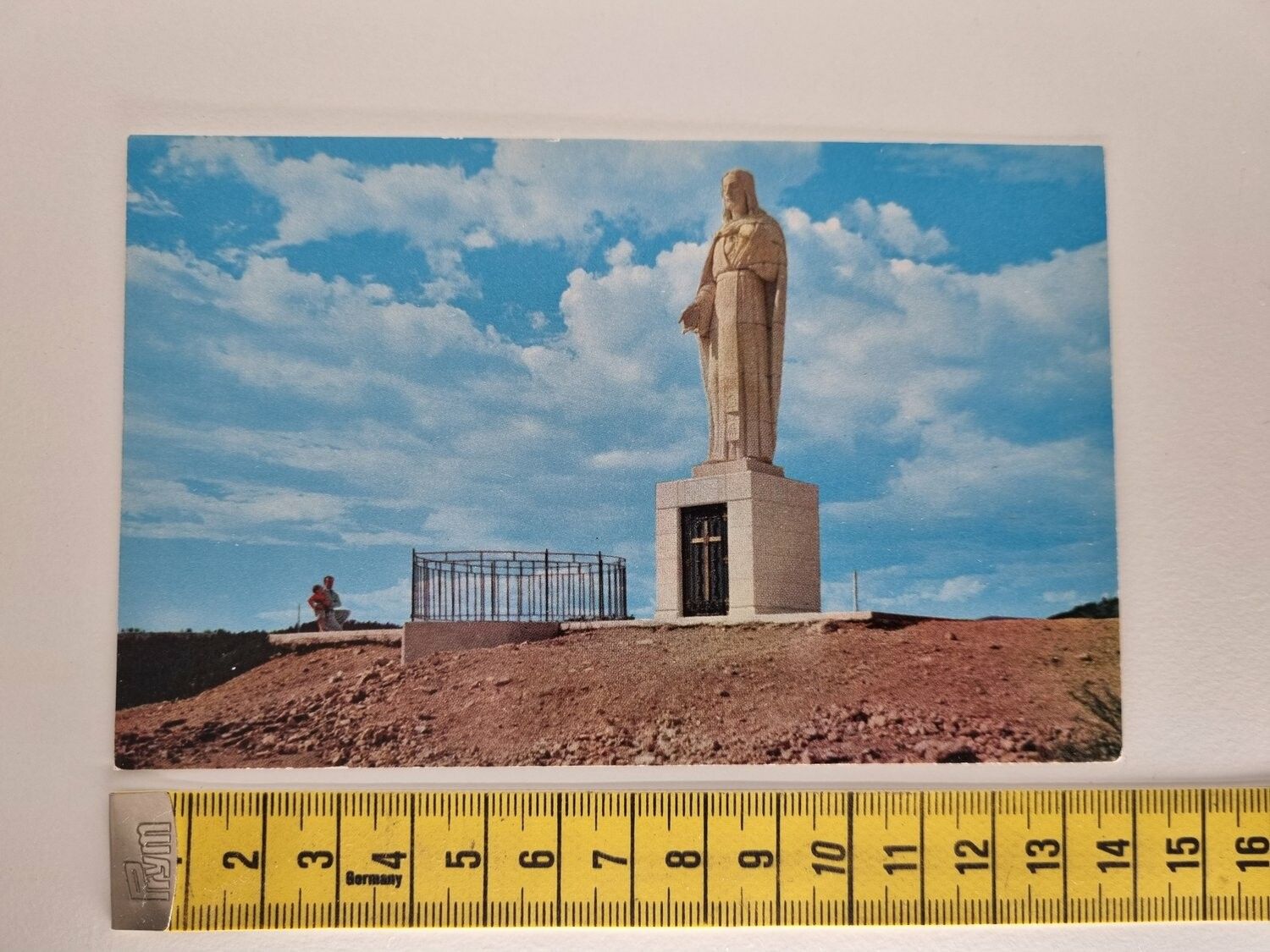 Vykort STATUE OF CHRIST MOTHER CABRINI SHRINE