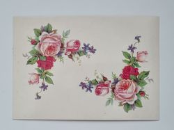Vykort -  Blommor / rosor, Good Old Days 315