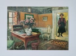 Vykort - "Vardagsrummet" av Carl Larsson