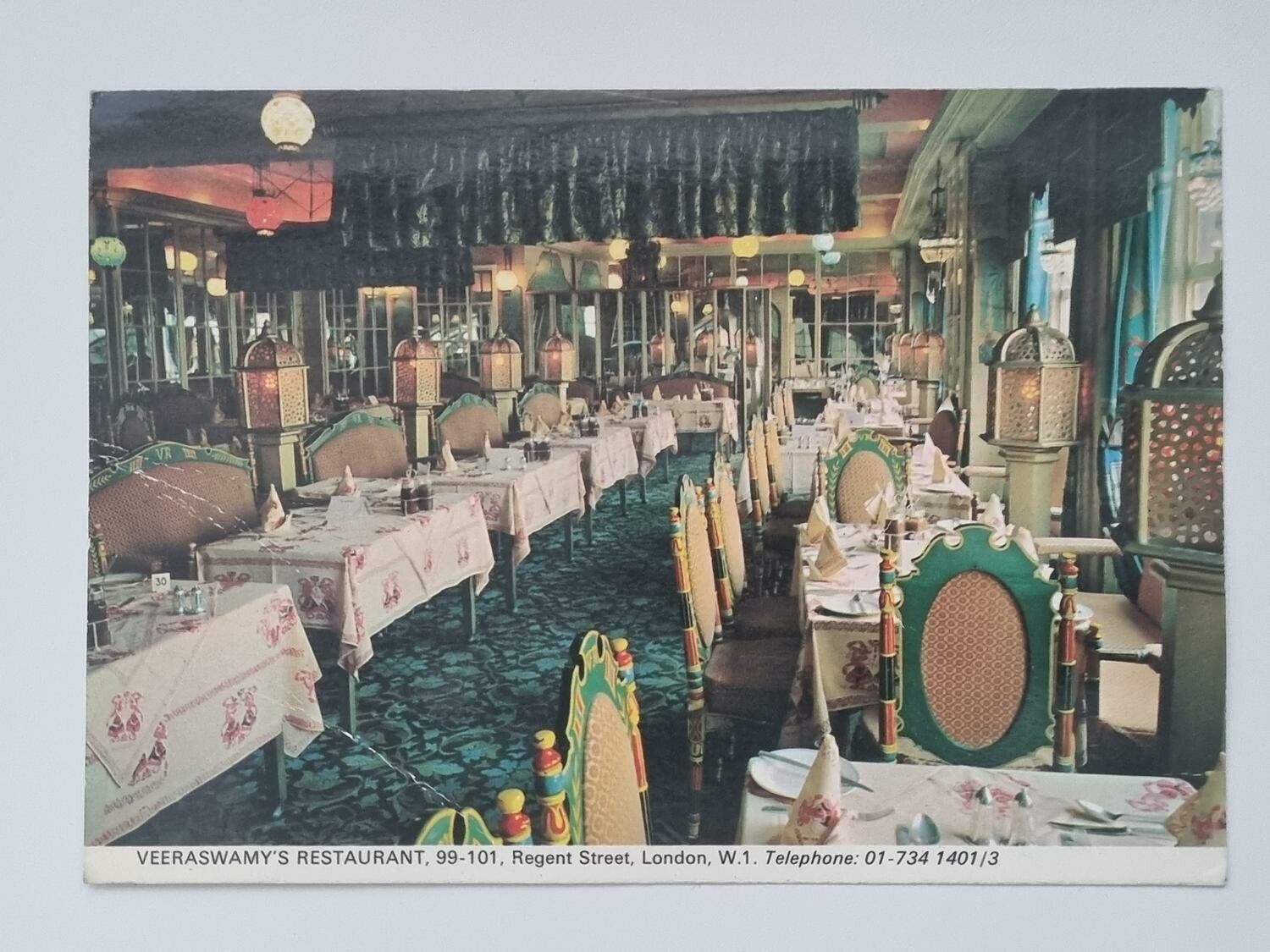 Vykort - Veeraswamy's Restaurant