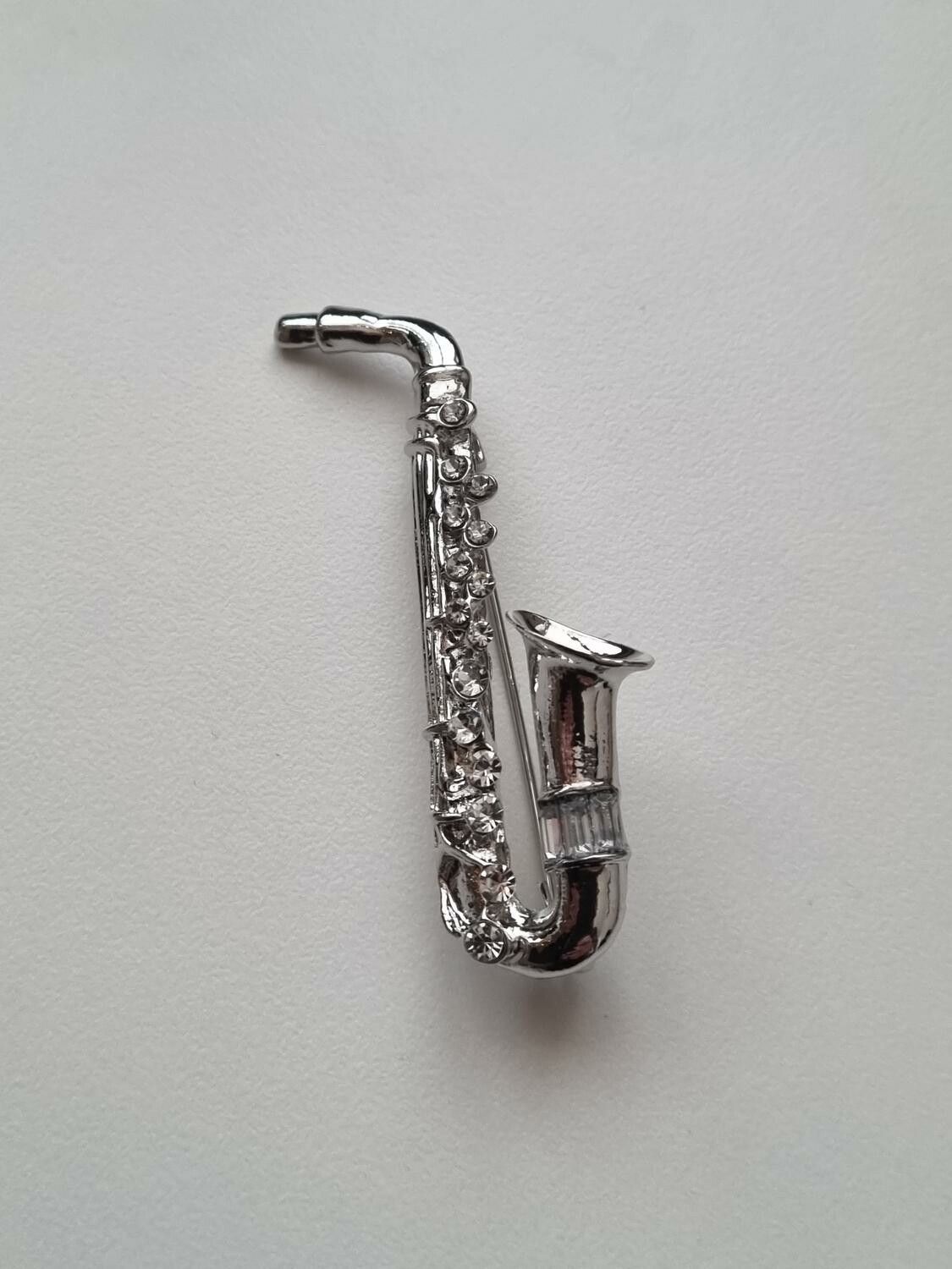 1 st detaljrik brosch hänge - Saxofon