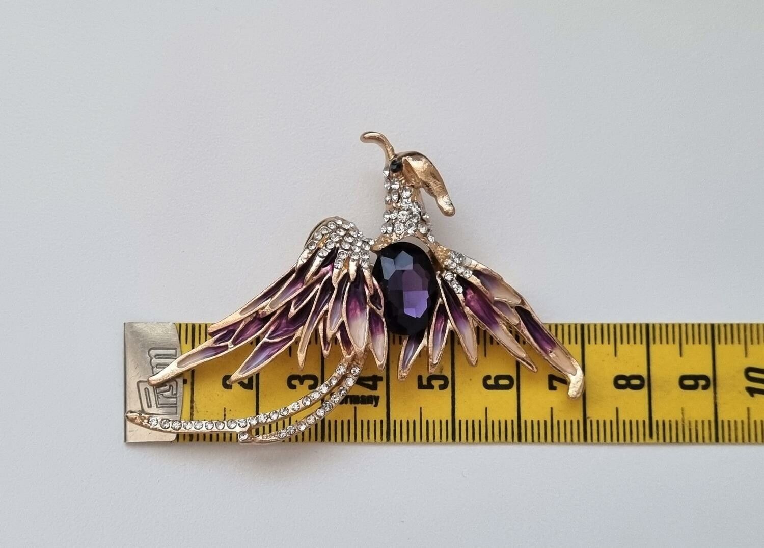Brosch, Phoenix fågel (variant 3) - Lila