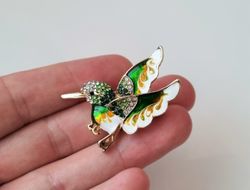 1 st detaljrik brosch hänge - Kolibri (variant 2)