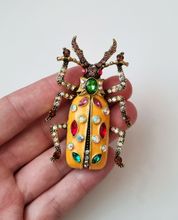 1 st Brosch hänge - Stor orange skalbagge
