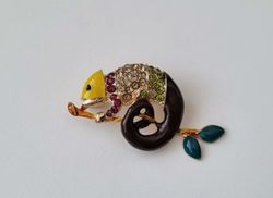 Söt brosch, Kameleont / kameleont-brosch