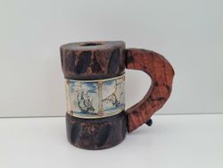 Ljushållare i form av en vikingamugg