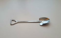 Rolig liten spade, miniatyrspade,  trädgårdsspade i rostfritt stål