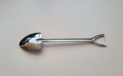 Rolig liten spade, miniatyrspade,  trädgårdsspade i rostfritt stål