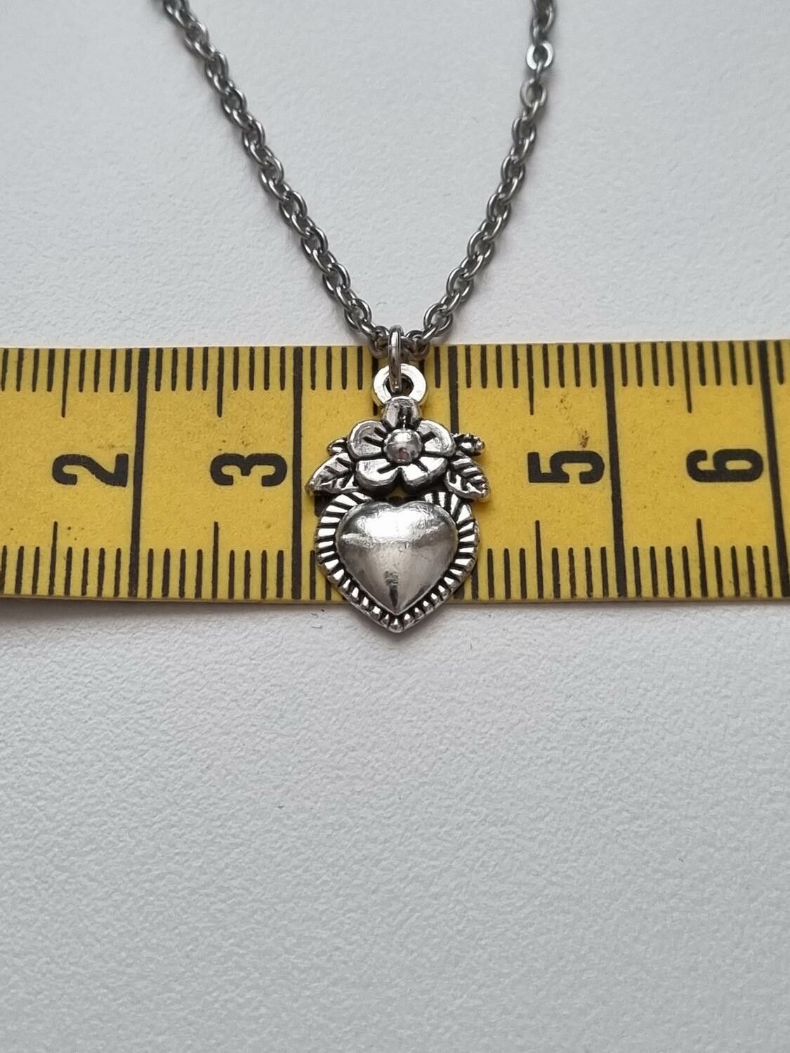 Halsband med berlock Hjärta (45 cm lång kedja)
