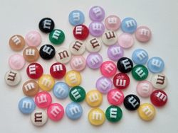 20 st flatbacks, miniatyrer i blandade färger (8 mm)