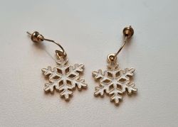 Örhängen Vita snöflingor