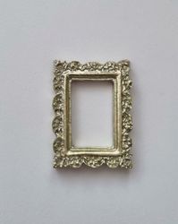 Miniatyr tavelram, ram - till dockhus, tittskåp med mera (variant 11)