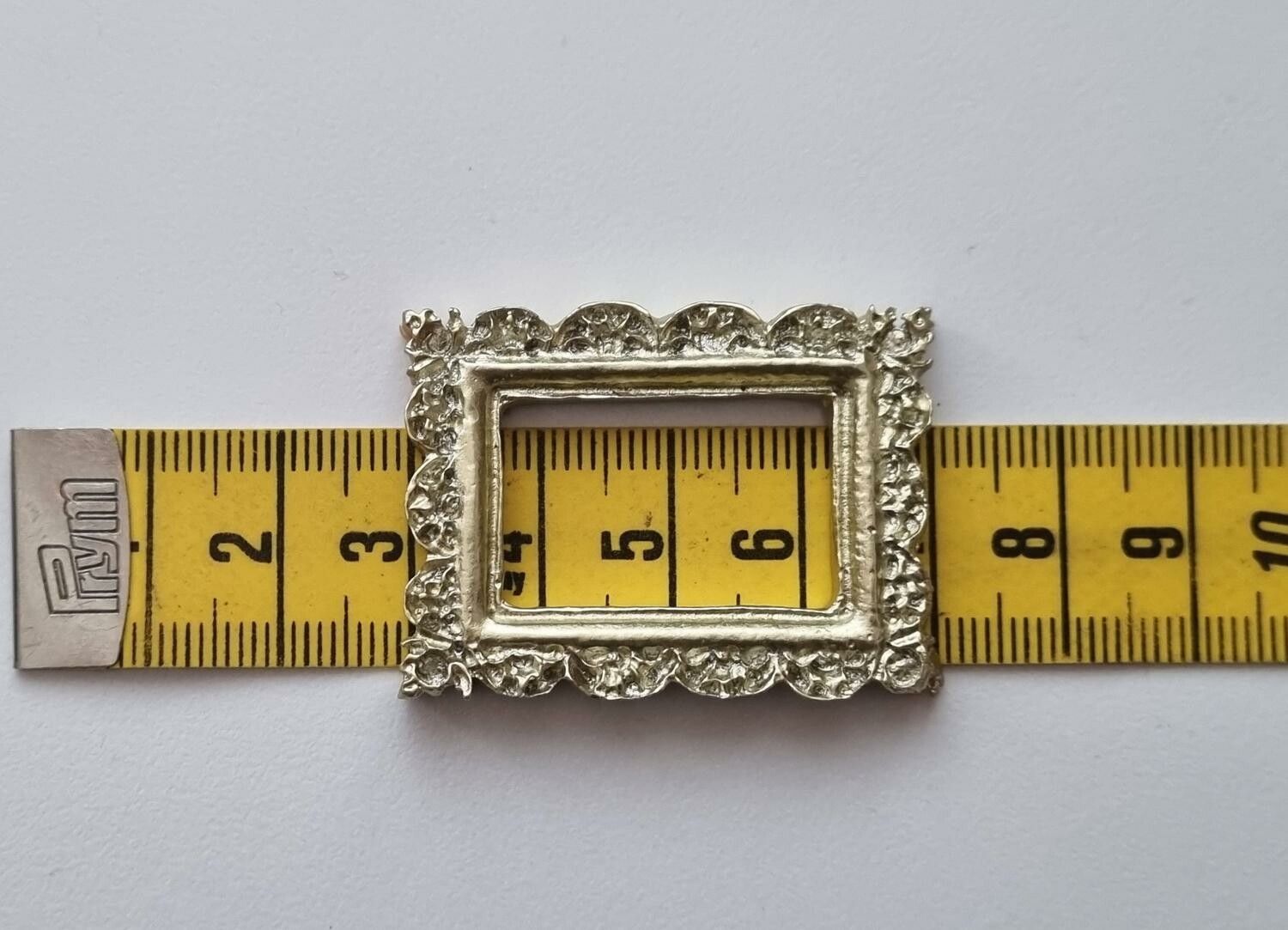 Miniatyr tavelram, ram - till dockhus, tittskåp med mera (variant 11)